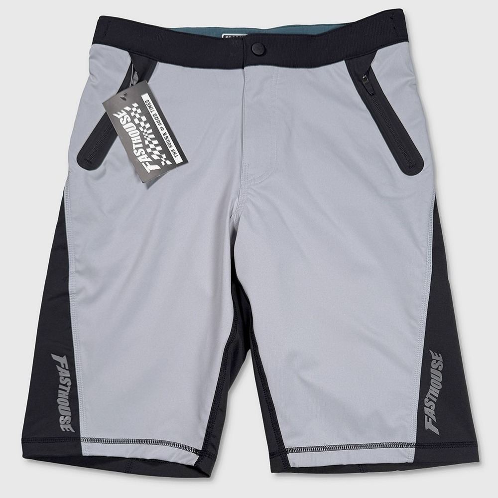 Fasthouse Crossline 2.0 Velocity Shorts - NWT Mens 40 Silver / Blk  - #48912-G8*